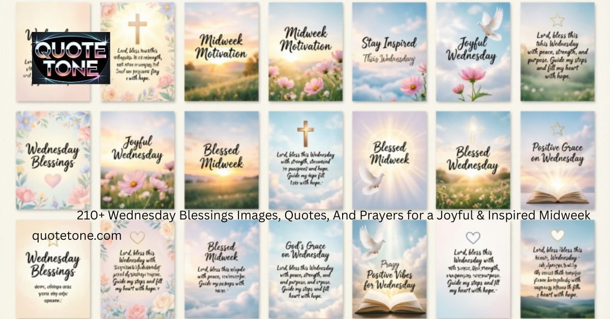 210+ Wednesday Blessings Images, Quotes, And Prayers for a Joyful & Inspired Midweek