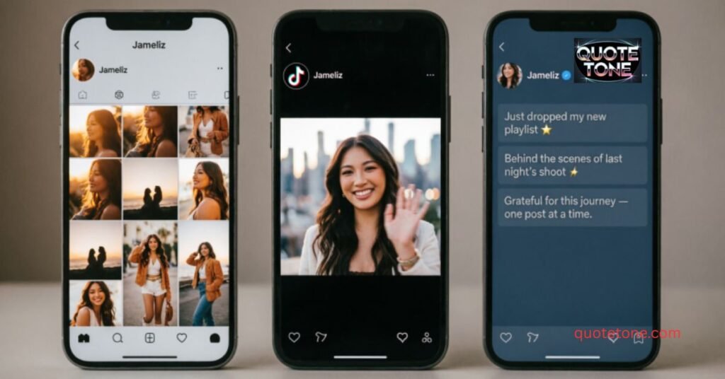 Jameliz Social Media Profiles (Instagram, TikTok, Twitter)