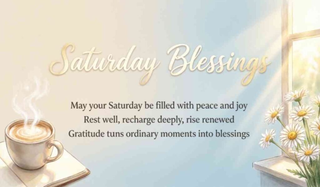 Saturday Blessings Quotes
