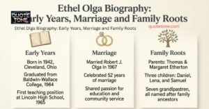 Ethel Olga Biography: Early Years, Marriage and Family Roots