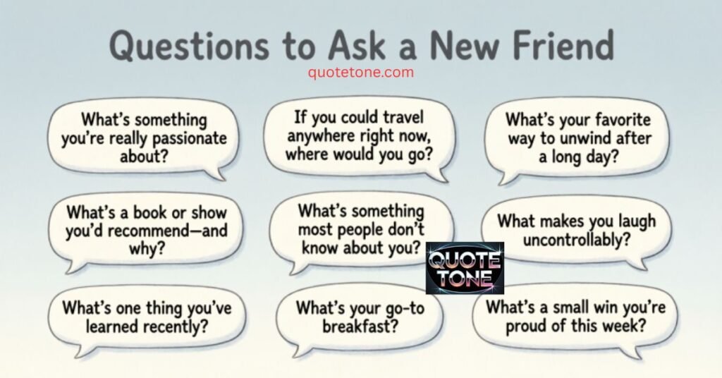 Questions to Ask a New Friend